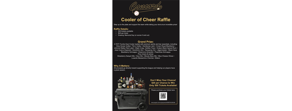 Cooler of Cheer Raffle - $20 Tickets